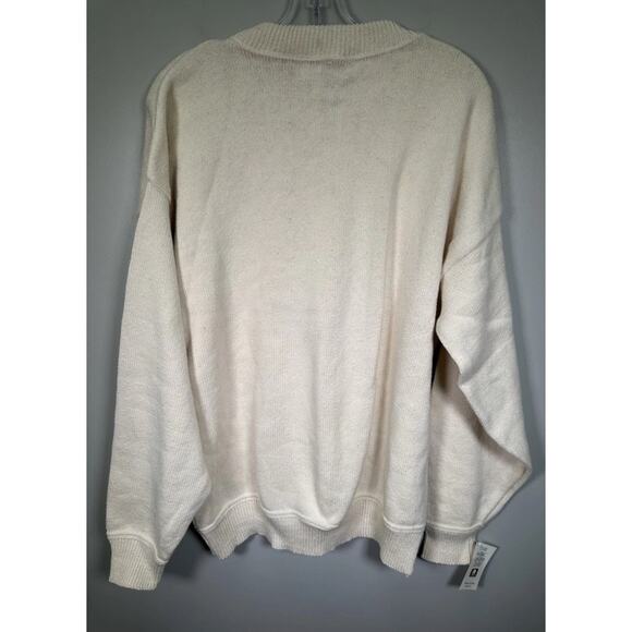 VTG Sutter & Grant Sweater L Embroidered Whitetail Deadstock 80s USA Made - Picture 2 of 10